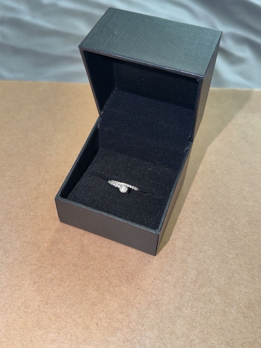 Kay Jewelers Silver Diamond Accent Engagement Ring - White and Silver